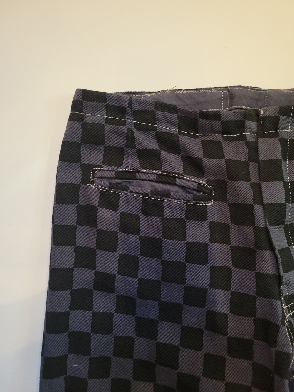 Holiday By Emma Mulholland - Kokomo Pant- Sz S- Custom Navy/ Black Checker Pant - Picture 5 of 9